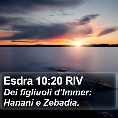 Esdra 10:20 RIV Bible Verse Image