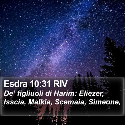Esdra 10:31 RIV Bible Verse Image