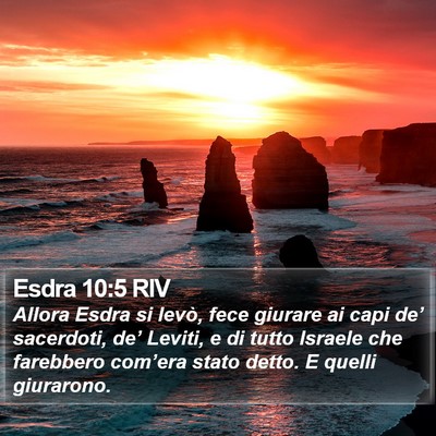 Esdra 10:5 RIV Bible Verse Image