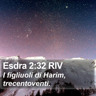 Esdra 2:32 RIV Bible Verse Image