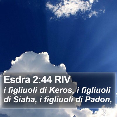 Esdra 2:44 RIV Bible Verse Image