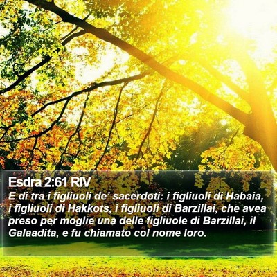 Esdra 2:61 RIV Bible Verse Image