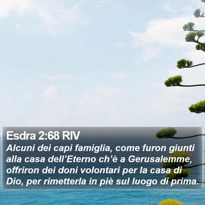 Esdra 2:68 RIV Bible Verse Image