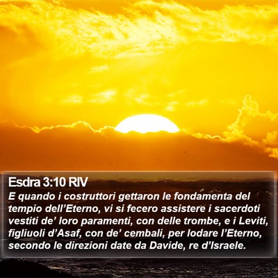 Esdra 3:10 RIV Bible Verse Image