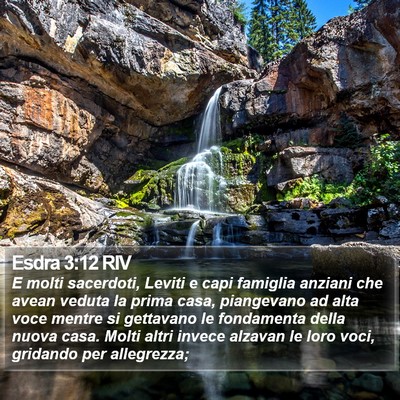 Esdra 3:12 RIV Bible Verse Image