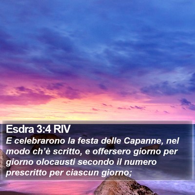 Esdra 3:4 RIV Bible Verse Image