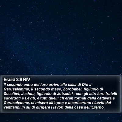 Esdra 3:8 RIV Bible Verse Image