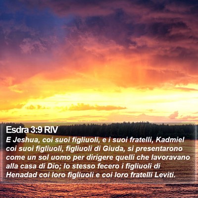 Esdra 3:9 RIV Bible Verse Image