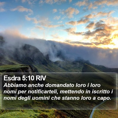 Esdra 5:10 RIV Bible Verse Image