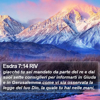 Esdra 7:14 RIV Bible Verse Image