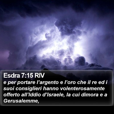 Esdra 7:15 RIV Bible Verse Image