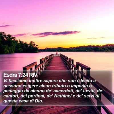 Esdra 7:24 RIV Bible Verse Image