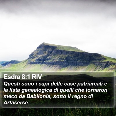 Esdra 8:1 RIV Bible Verse Image