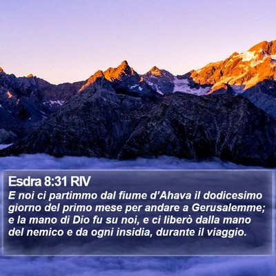 Esdra 8:31 RIV Bible Verse Image