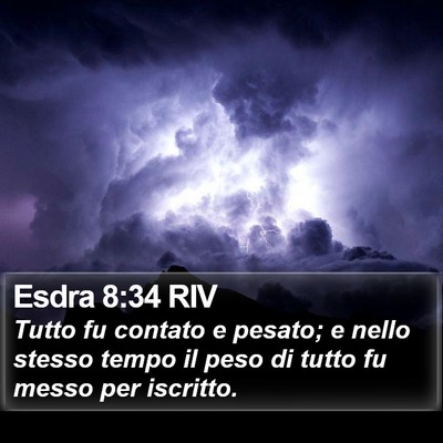 Esdra 8:34 RIV Bible Verse Image