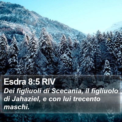 Esdra 8:5 RIV Bible Verse Image