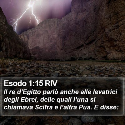 Esodo 1:15 RIV Bible Verse Image