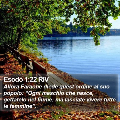 Esodo 1:22 RIV Bible Verse Image