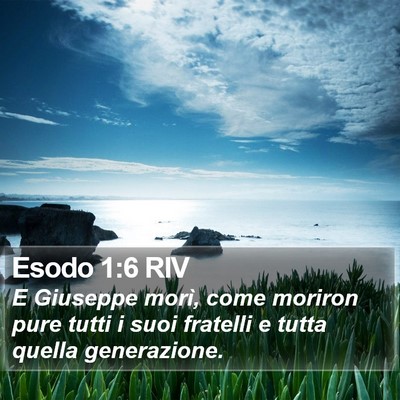 Esodo 1:6 RIV Bible Verse Image
