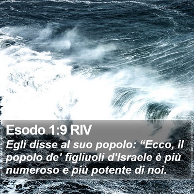 Esodo 1:9 RIV Bible Verse Image