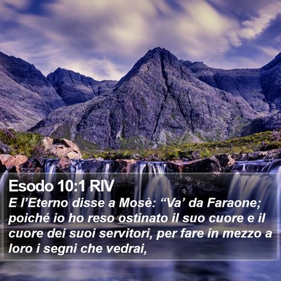 Esodo 10:1 RIV Bible Verse Image