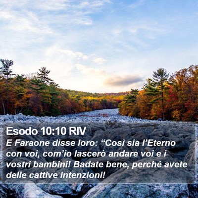 Esodo 10:10 RIV Bible Verse Image