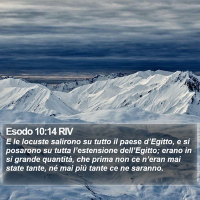 Esodo 10:14 RIV Bible Verse Image