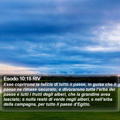 Esodo 10:15 RIV Bible Verse Image