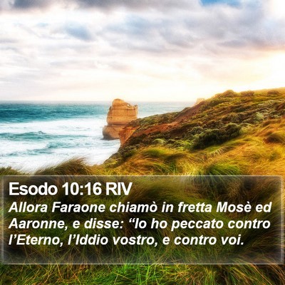 Esodo 10:16 RIV Bible Verse Image