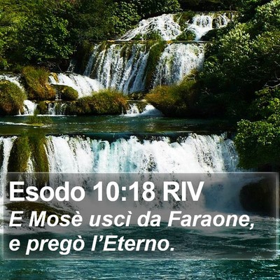 Esodo 10:18 RIV Bible Verse Image