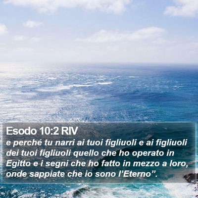 Esodo 10:2 RIV Bible Verse Image