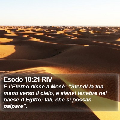 Esodo 10:21 RIV Bible Verse Image