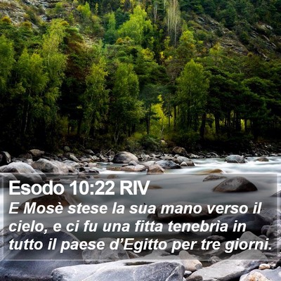 Esodo 10:22 RIV Bible Verse Image