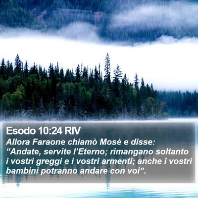 Esodo 10:24 RIV Bible Verse Image