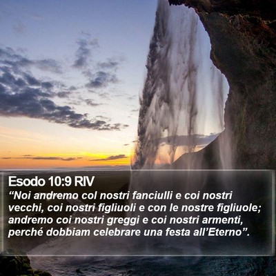 Esodo 10:9 RIV Bible Verse Image