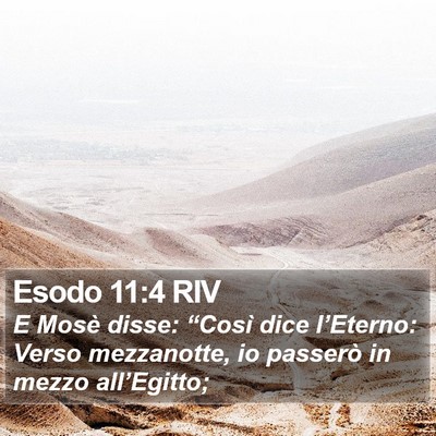 Esodo 11:4 RIV Bible Verse Image