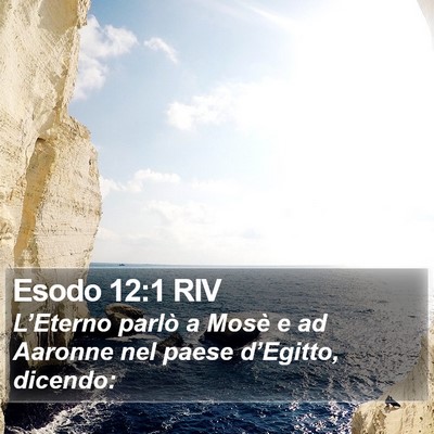 Esodo 12:1 RIV Bible Verse Image