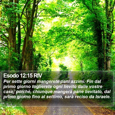 Esodo 12:15 RIV Bible Verse Image