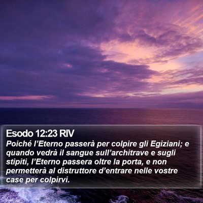 Esodo 12:23 RIV Bible Verse Image