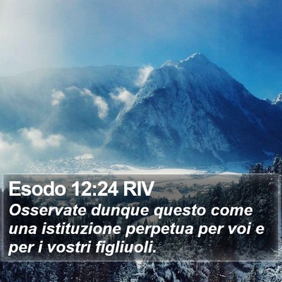 Esodo 12:24 RIV Bible Verse Image