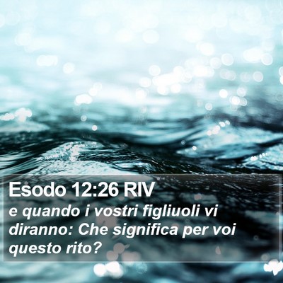 Esodo 12:26 RIV Bible Verse Image