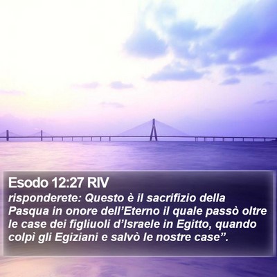 Esodo 12:27 RIV Bible Verse Image