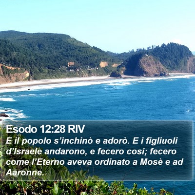 Esodo 12:28 RIV Bible Verse Image