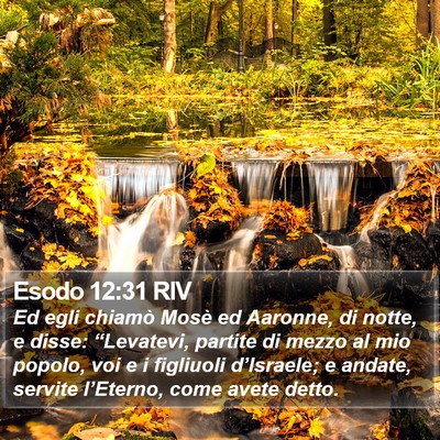 Esodo 12:31 RIV Bible Verse Image