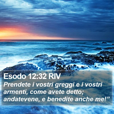 Esodo 12:32 RIV Bible Verse Image
