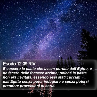 Esodo 12:39 RIV Bible Verse Image