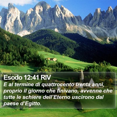 Esodo 12:41 RIV Bible Verse Image