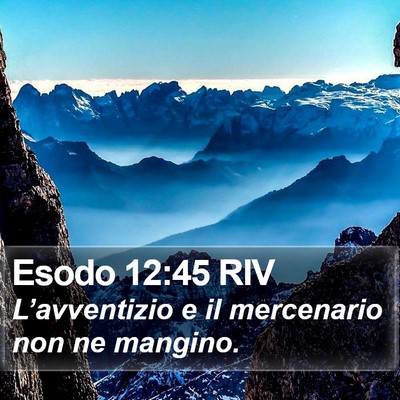 Esodo 12:45 RIV Bible Verse Image