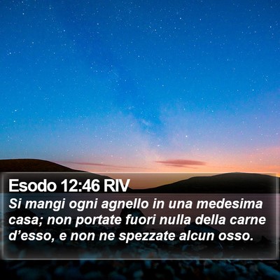 Esodo 12:46 RIV Bible Verse Image