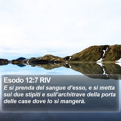 Esodo 12:7 RIV Bible Verse Image